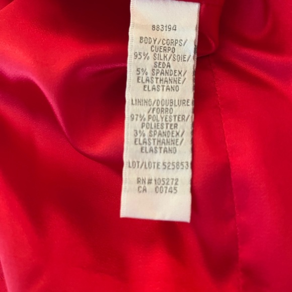 Theia Red Slik Midi Maxi dress - Picture 8 of 12